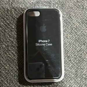 Apple Black Silicone Case for iPhone 7 Minimalist Design